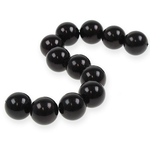 Floristik24 Decoratieve kralen Ø2cm zwart 12 st