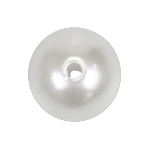 Floristik24 Decoratieve kralen voor het rijgen van hobbykralen wit 8 mm 300 g