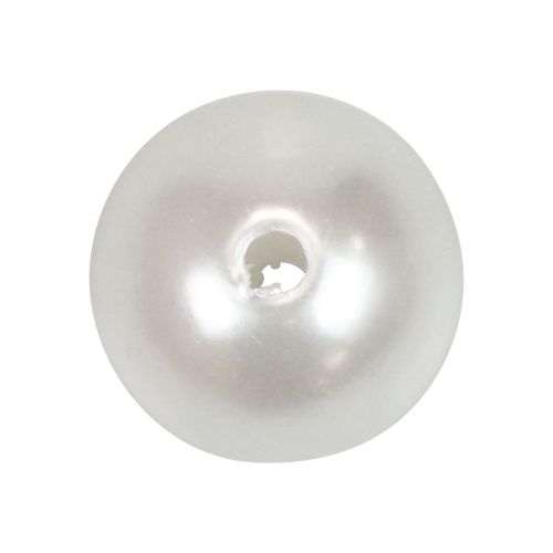 Floristik24 Decoratieve kralen voor het rijgen van hobbykralen wit 12 mm 300 g