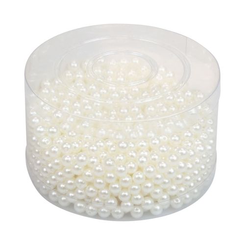 Artikel Kralen voor het rijgen van hobbykralen crème wit 6mm 300g