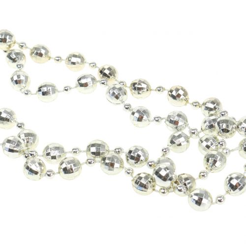 Floristik24 Parelslinger kerstboomketting lichtgroen 7m
