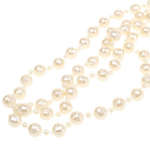 Floristik24 Parel collier crème 7m
