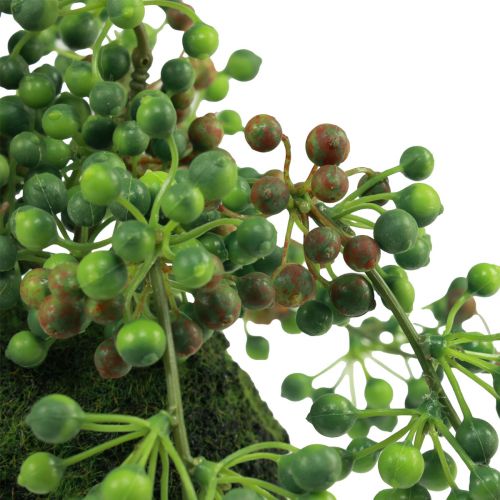 Artikel Kralensnoer kunst mosbol kunstplanten groen 38cm