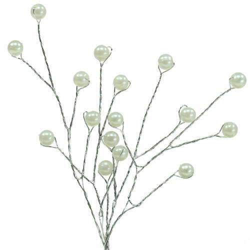 Floristik24 Pareltak champagne L18cm 2 st