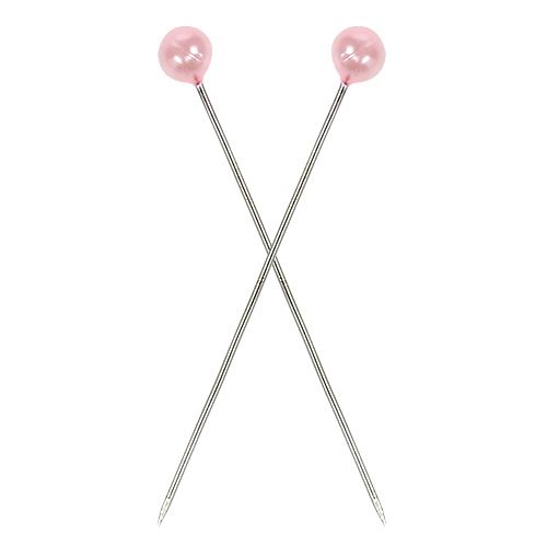 Floristik24 Parelkopnaalden roze Ø4mm 4cm 150 st