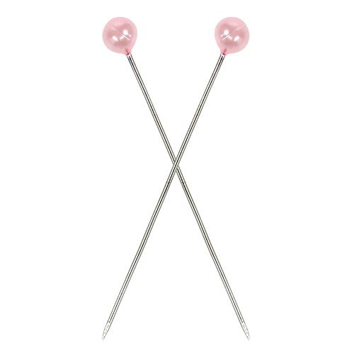 Floristik24 Parelstiften roze Ø4mm 4cm 150st