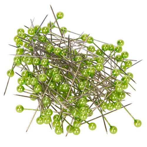 Groene bloemspelden met parelkop, veelzijdig te gebruiken, Ø4mm, 40mm, 150 stuks