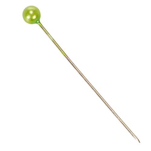 Groene bloemspelden met parelkop, veelzijdig te gebruiken, Ø4mm, 40mm, 150 stuks | Floristik24.nl