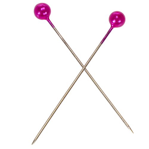 Bloemistenspelden met parelkop, roze, Ø4mm, 40mm, 150 stuks | Floristik24.nl
