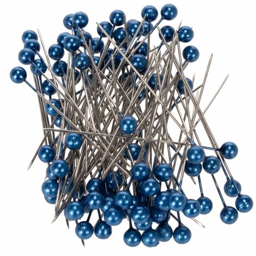 Parelkopnaalden Ø6mm 65mm blauw kopen | Floristik24.nl