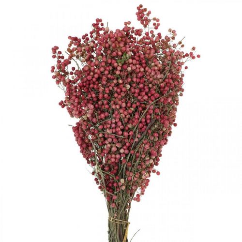 Floristik24 Peperbessen, droogbloemen, advent, roze peper, winterdecoraties L40–45cm 200g