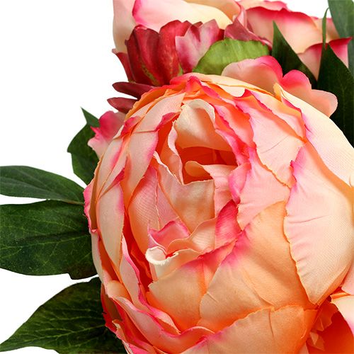 Floristik24 Pioen boeket perzik 30cm