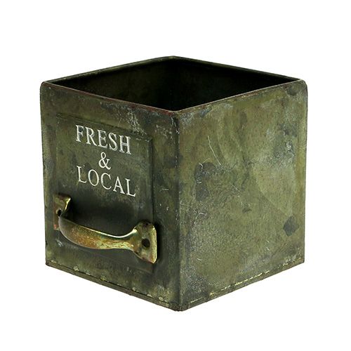 Floristik24 Plantenlade set van 3 antiek groen