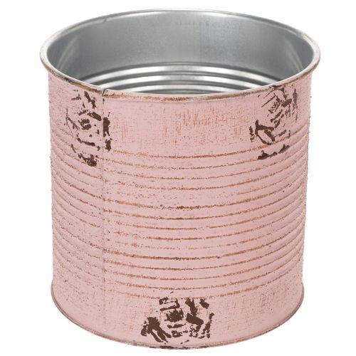 Artikel Bloempot, antieke roos, decoratieve metalen doos, vintage, Ø15,5 cm H15 cm