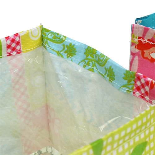 Floristik24 Plantendoos patchwork 12x12cm 6st