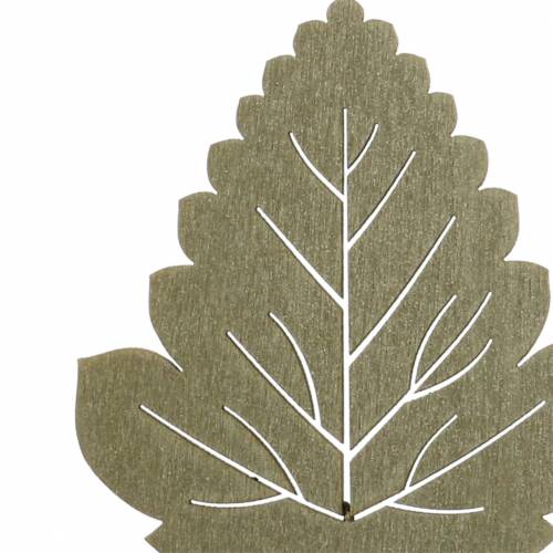 Plant plug blad 8-10cm naturel / groen / paars 24st