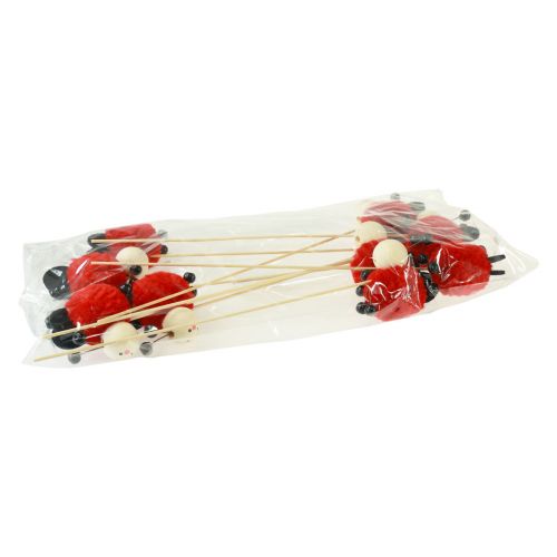 Artikel Plantplug Lieveheersbeestje Decoratie Bloemplug 27,5cm 9 stuks