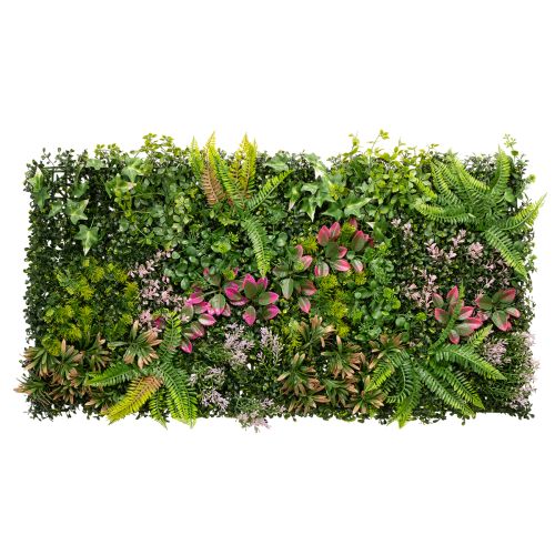 Kunstmatige plantenwand 100 x 55 cm, verticale begroeiing