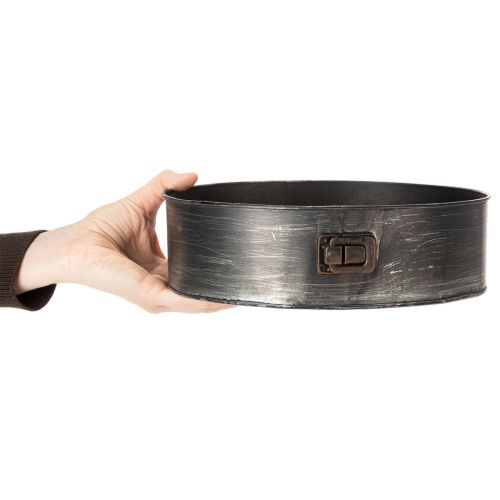 Artikel Bloempot, decoratieve bakvorm, springvorm voor planten, metalen decoratie Ø24cm H7,5cm