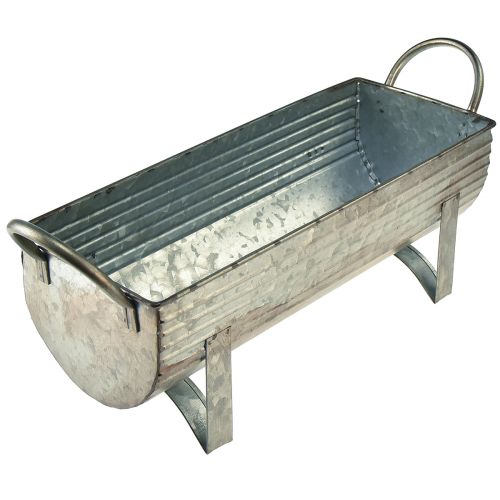 Floristik24 Plantengoot metaal L44cm/37,5cm set van 2