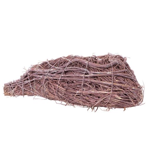 Decoratief hart gemaakt van takjes met plantfolie, 20 cm, 2 stuks | Floristik24.nl