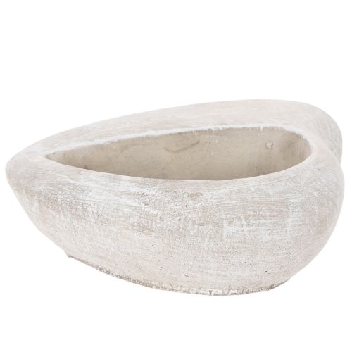 Hartvormige plantenbak, gegoten steen, decoratieve plantenbak, 17 cm | Floristik24.nl