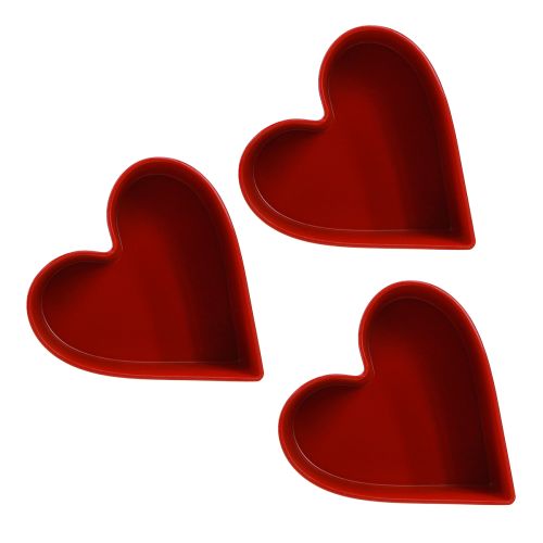 Artikel Romantisch plantenhart plantenschaal hart rood 15×15×7cm 3st