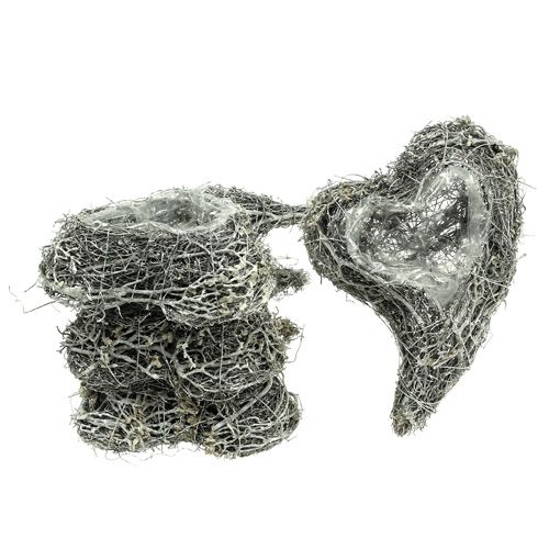 Artikel Plant hart wijnstok 15cm x 23cm x5cm wit 4 st