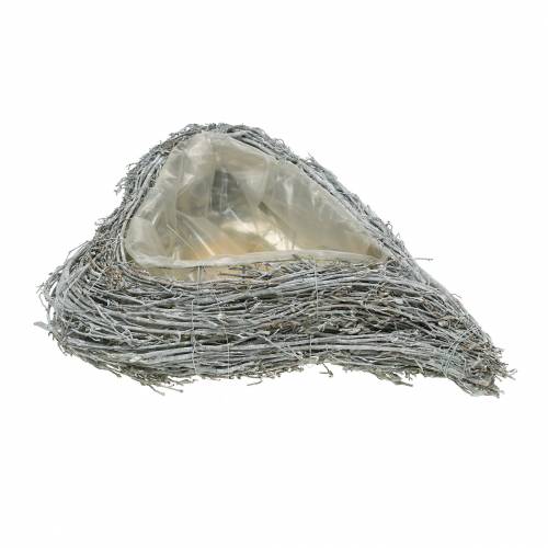 Floristik24 Plant hart takken gewassen wit 40cm x 30cm