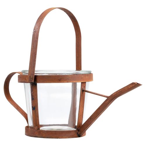 Floristik24 Gieter decoratie lantaarn plantenpot tuindecoratie roest 29cm