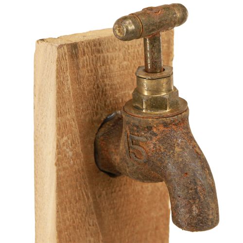 Artikel Plantenbak Houten Fonteinbak Optiek Natuurlijk Roest L15.5cm