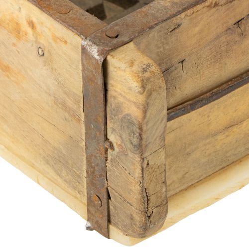 Artikel Plantenbak houten baksteenvorm hout upcycling 32×15×10cm