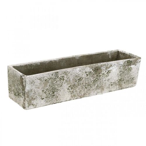 Floristik24 Plantenbak beton antiek look rechthoekige plantenbak 30×8×7cm