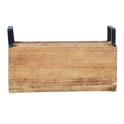 Floristik24 Plantenbak houten bestekhouder houten bak 4 vakken L30cm