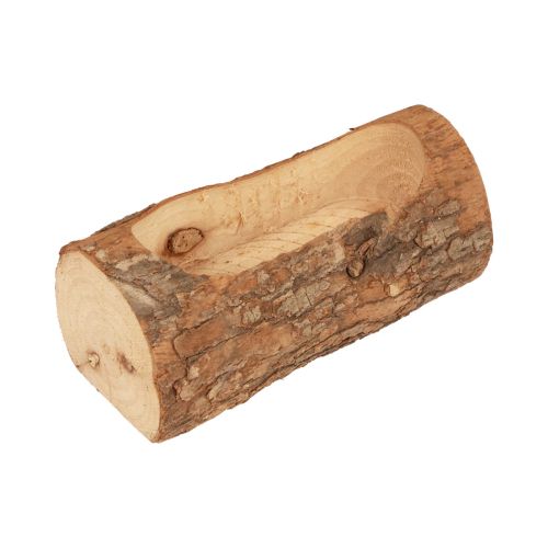 Floristik24 Plantenbak houten decoratief rustiek naturel 20cm×8,5cm×7,5cm
