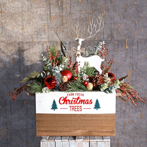 Floristik24 Tafeldecoratie Kerst Kerstfiguur rendierdecoratie H35,5cm
