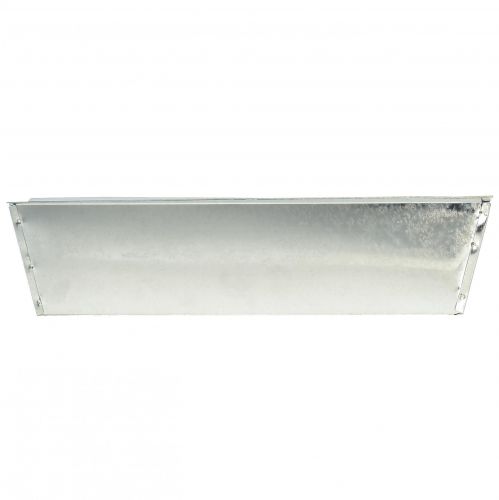 Floristik24 Plantenbak bloembak metaal zilver 38x9,5x5cm