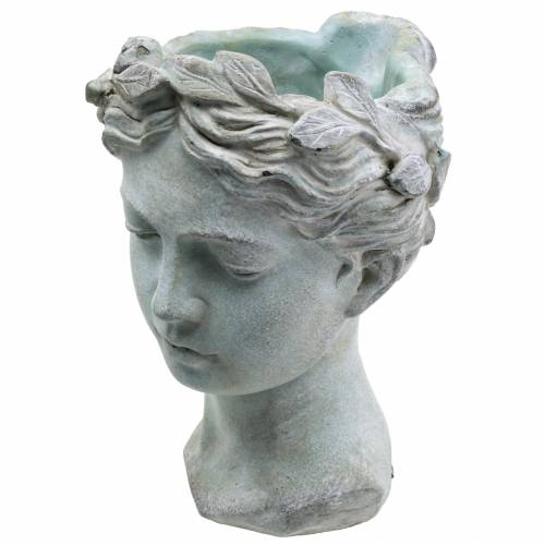 Floristik24 Plantenkop buste gegoten steen H27cm