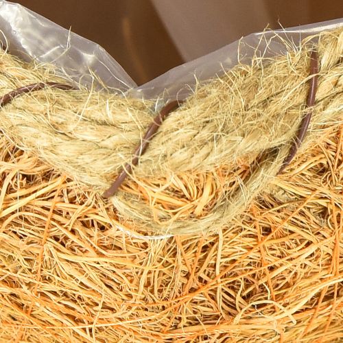 Artikel Plantenmand pompoen met folie herfstdecoratie oranje Ø18cm H15cm