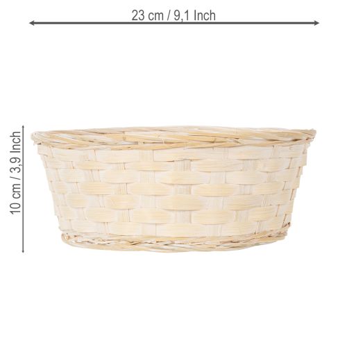 Artikel Gevlochten mand als stijlvolle bloemdecoratie voor de woonkamer, 23 cm, 6 stuks