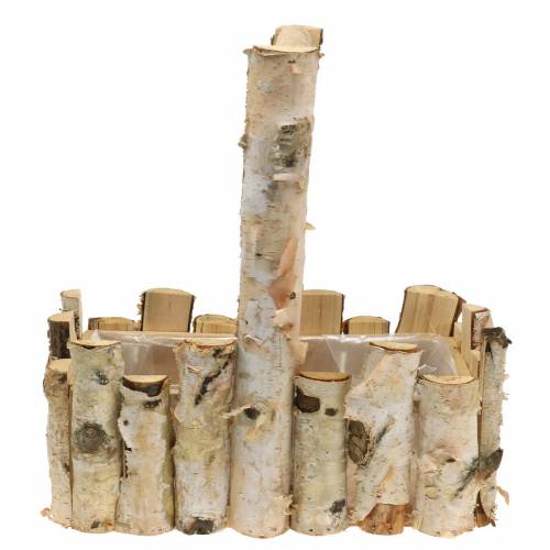 Floristik24 Plantmand berkentakken 29x17cm H30cm