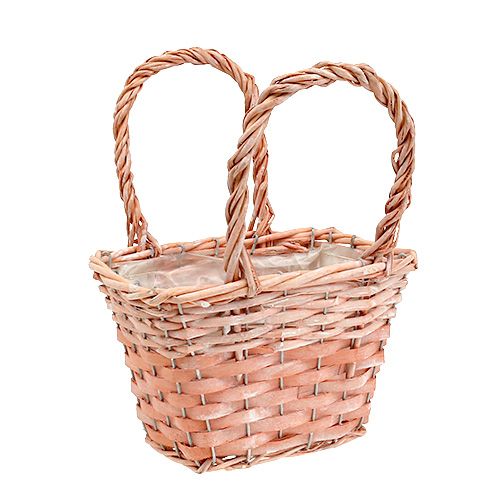 Floristik24 Plantenmand oranje 20cm x 14cm H13cm