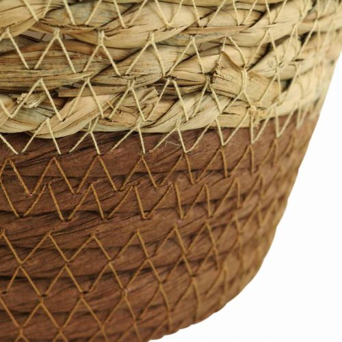 Floristik24 Plantenmand plantenbak zeegrasmand deco naturel Ø19cm H16cm