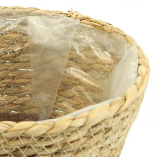 Plantenmand plantenbak zeegrasmand deco naturel Ø19cm H16cm
