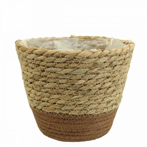 Plantenmand plantenbak zeegrasmand deco naturel Ø19cm H16cm