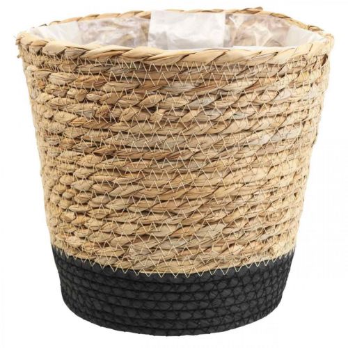 Plantenmand plantenbak zeegrasmand deco naturel Ø26cm H23cm