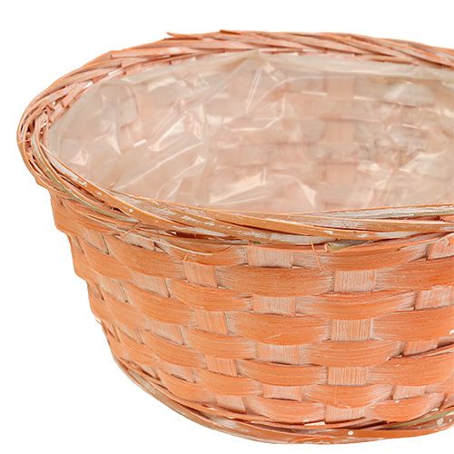 Artikel Plantenmand rond Ø25cm oranje, geel, groen 6 st