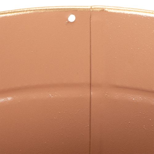 Artikel Metalen plantenpot/bloempot, Ø17cm H14,5cm, 4 stuks