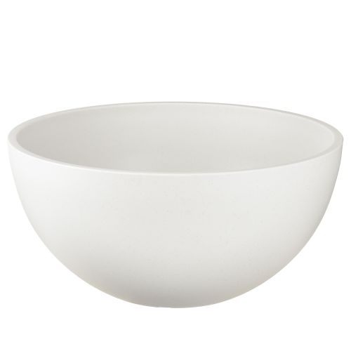 Bloempot kunststof ronde kom wit Ø25cm H12cm