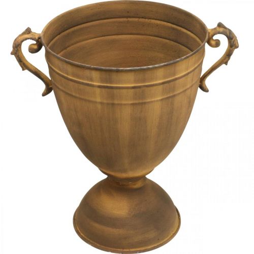 Floristik24 Plantenpot roestlook kopvaas metaal Ø22,5cm H32,5cm